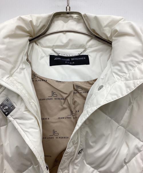 JEAN LOUIS SCHERRER（ジャンルイ シェレル）JEAN LOUIS SCHERRER (ジャンルイ シェレル) ブルーフォックスファー付ダウンコート ホワイト サイズ:M 未使用品の古着・服飾アイテム