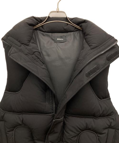 BREATH（ブレス）BREATH (ブレス) TECH PIPING DOWN VEST ブラック サイズ:Mの古着・服飾アイテム