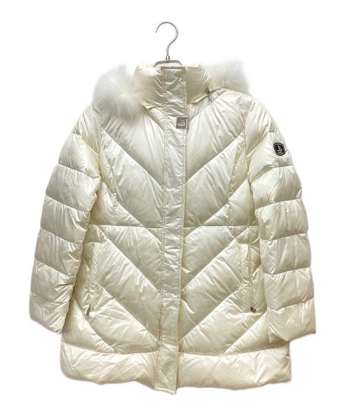 JEAN LOUIS SCHERRER（ジャンルイ シェレル）JEAN LOUIS SCHERRER (ジャンルイ シェレル) フォックスファーダウンコート アイボリー サイズ:Mの古着・服飾アイテム