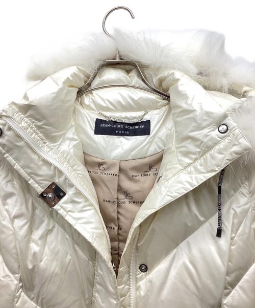 JEAN LOUIS SCHERRER（ジャンルイ シェレル）JEAN LOUIS SCHERRER (ジャンルイ シェレル) フォックスファーダウンコート アイボリー サイズ:Mの古着・服飾アイテム