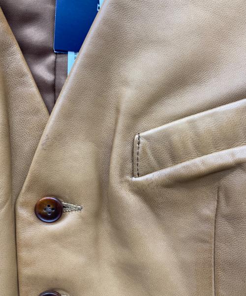 RALPH LAUREN（ラルフローレン）RALPH LAUREN (ラルフローレン) ラムスキンベスト ブラウン サイズ:2の古着・服飾アイテム