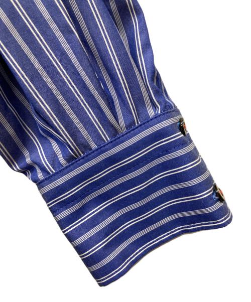 ENFOLD（エンフォルド）ENFOLD (エンフォルド) KNIT-LAYERED PLEATS DRESS ブラック×ブルー サイズ:36の古着・服飾アイテム