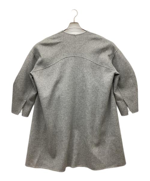 ENFOLD（エンフォルド）ENFOLD (エンフォルド) NO-COLLAR COAT グレー サイズ:36の古着・服飾アイテム