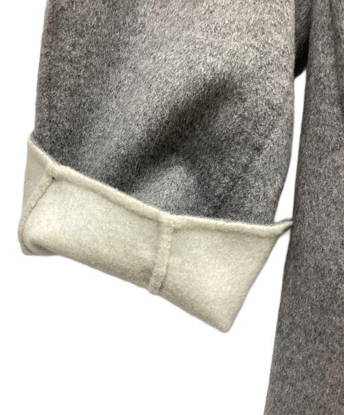 ENFOLD（エンフォルド）ENFOLD (エンフォルド) NO-COLLAR COAT グレー サイズ:36の古着・服飾アイテム