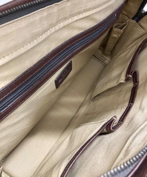 SLOW（スロウ）SLOW (スロウ) Bono square briefcase S ブラウンの古着・服飾アイテム