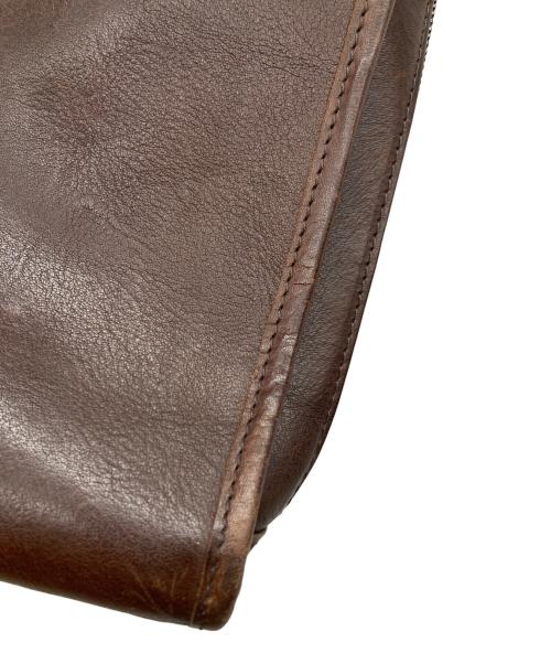 SLOW（スロウ）SLOW (スロウ) Bono square briefcase S ブラウンの古着・服飾アイテム