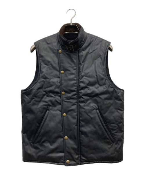 ADDICT CLOTHES（アディクト クローズ）ADDICT CLOTHES (アディクト クローズ) WAXED COTTON ULSTER VEST/Thinsulate ブラック サイズ:40の古着・服飾アイテム