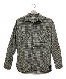 WAREHOUSE（ウエアハウス）の古着「LONG SLEEVE CHECK WORK SHIRTS」｜グレー×ブラック