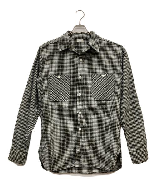 WAREHOUSE（ウエアハウス）WAREHOUSE (ウエアハウス) LONG SLEEVE CHECK WORK SHIRTS グレー×ブラック サイズ:40の古着・服飾アイテム