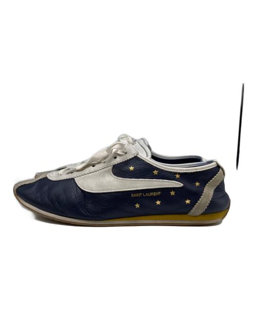 Saint Laurent Paris（サンローランパリ）Saint Laurent Paris (サンローランパリ) スターデザインローカットスニーカー ネイビー サイズ:43の古着・服飾アイテム