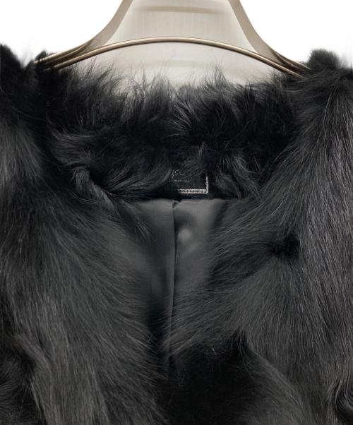 Diagram（ダイアグラム）Diagram (ダイアグラム) カルガンラム フォックスファーベスト ブラック サイズ:36の古着・服飾アイテム