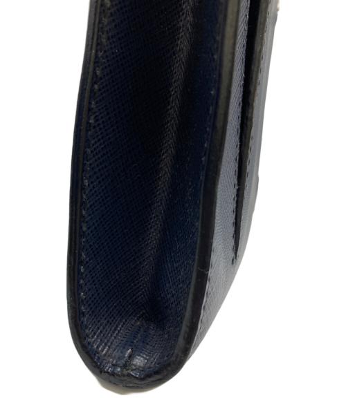 PRADA（プラダ）PRADA (プラダ) サフィアーノレザークラッチバッグ ネイビー サイズ:記載なしの古着・服飾アイテム