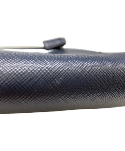 PRADA（プラダ）PRADA (プラダ) サフィアーノレザークラッチバッグ ネイビー サイズ:記載なしの古着・服飾アイテム