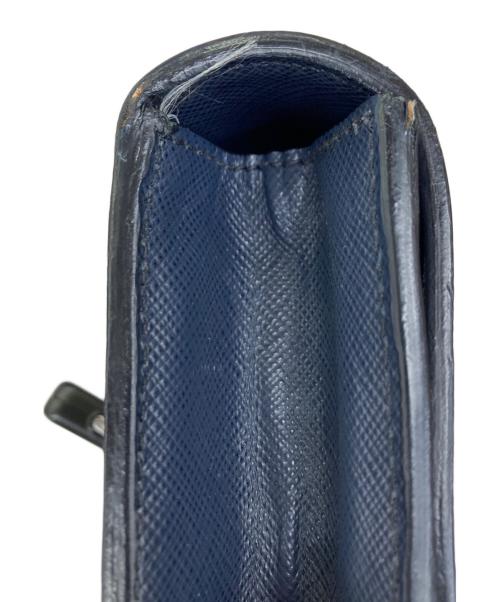 PRADA（プラダ）PRADA (プラダ) サフィアーノレザークラッチバッグ ネイビー サイズ:記載なしの古着・服飾アイテム