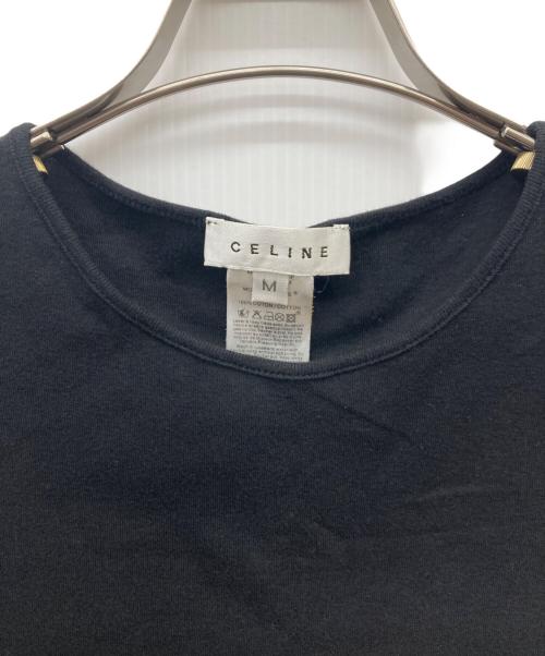 CELINE（セリーヌ）CELINE (セリーヌ) トリオンフロゴスタッズノースリーブカットソー ブラック サイズ:Mの古着・服飾アイテム