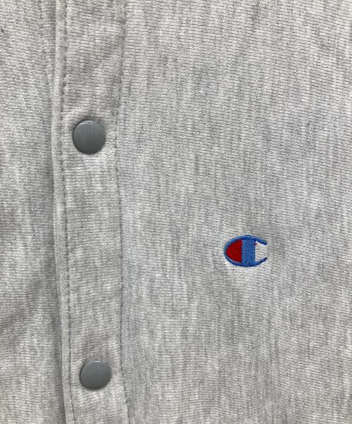 Champion REVERSE WEAVE（チャンピオン リバース ウィーブ）Champion REVERSE WEAVE (チャンピオン リバース ウィーブ) スナップボタンカーディガン グレー サイズ:Lの古着・服飾アイテム