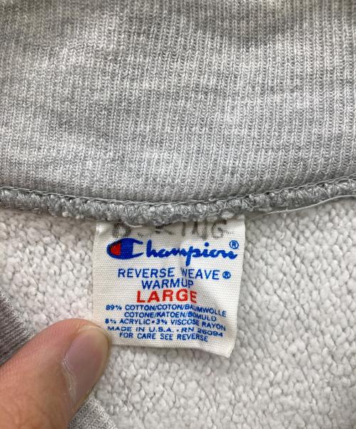 Champion REVERSE WEAVE（チャンピオン リバース ウィーブ）Champion REVERSE WEAVE (チャンピオン リバース ウィーブ) スナップボタンカーディガン グレー サイズ:Lの古着・服飾アイテム
