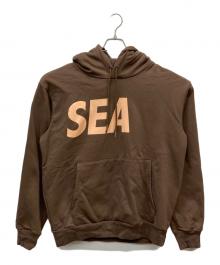 WIND AND SEA（ウィンダンシー）の古着「SEA Straight Hooded Sweatshirt」｜ブラウン
