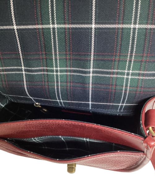 DAKOTA（ダコタ）Dakota (ダコタ) ゆべし トゥルネ ターンロック金具 レザーショルダーバッグ バーガンディー 未使用品の古着・服飾アイテム