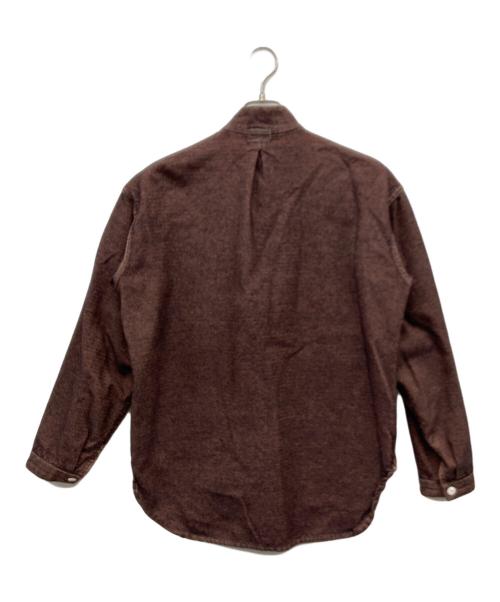 Tender（テンダー）Tender (テンダー) LONG SLEEVE TAIL SHIRT ブラウン サイズ:3の古着・服飾アイテム