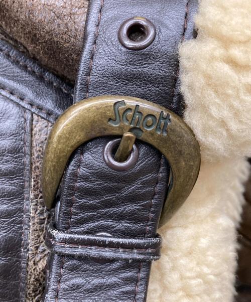 Schott（ショット）Schott (ショット) TYPE B-3 ムートンフライトジャケット ブラウン サイズ:40の古着・服飾アイテム