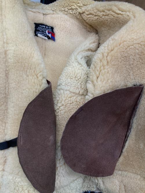 Schott（ショット）Schott (ショット) TYPE B-3 ムートンフライトジャケット ブラウン サイズ:40の古着・服飾アイテム