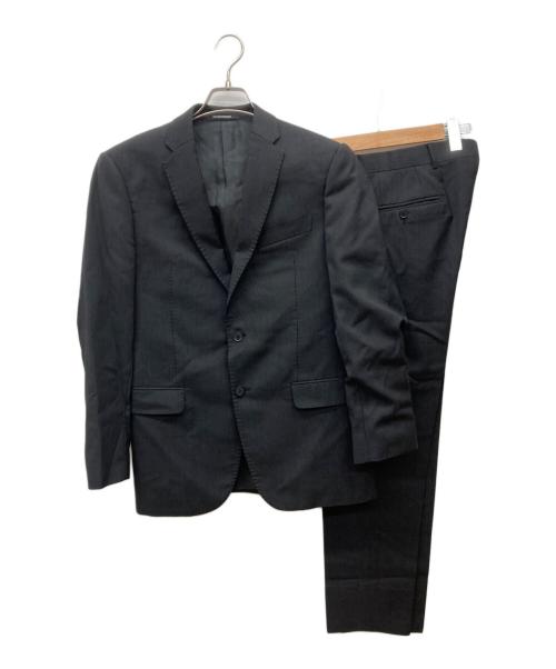 EMPORIO ARMANI（エンポリオアルマーニ）EMPORIO ARMANI (エンポリオアルマーニ) M LINE セットアップスーツ ブラック サイズ:46の古着・服飾アイテム