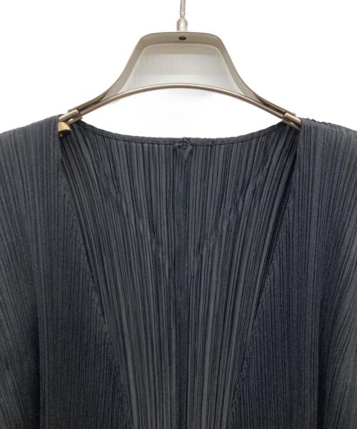 PLEATS PLEASE（プリーツプリーズ）PLEATS PLEASE (プリーツプリーズ) プリーツカーディガン ブラック サイズ:3の古着・服飾アイテム