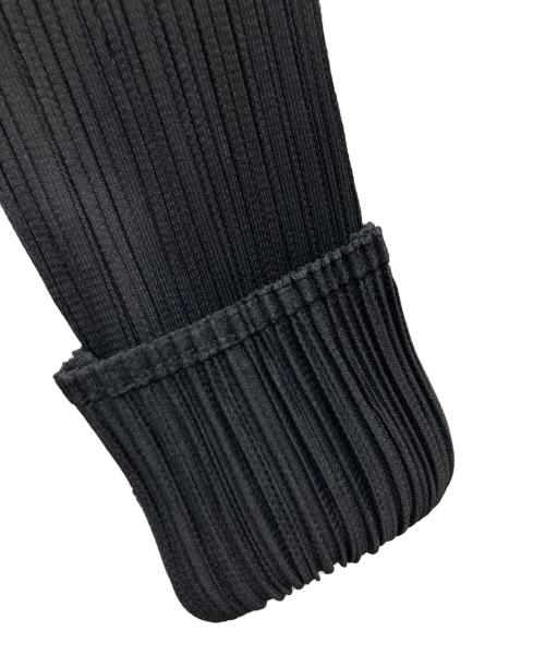 PLEATS PLEASE（プリーツプリーズ）PLEATS PLEASE (プリーツプリーズ) プリーツカーディガン ブラック サイズ:3の古着・服飾アイテム