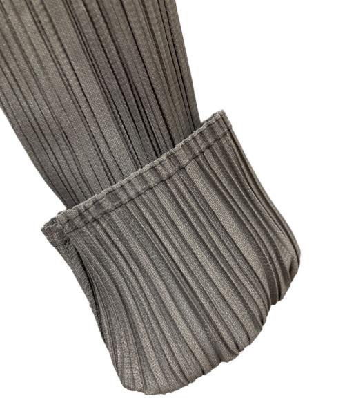 PLEATS PLEASE（プリーツプリーズ）PLEATS PLEASE (プリーツプリーズ) プリーツカーディガン グレー サイズ:3の古着・服飾アイテム
