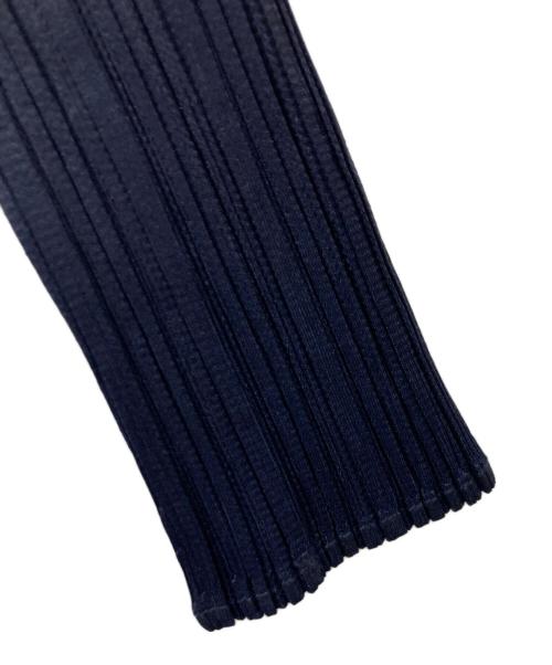 PLEATS PLEASE（プリーツプリーズ）PLEATS PLEASE (プリーツプリーズ) プリーツシャツジャケット ネイビー サイズ:3の古着・服飾アイテム