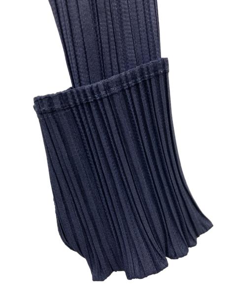 PLEATS PLEASE（プリーツプリーズ）PLEATS PLEASE (プリーツプリーズ) プリーツシャツジャケット ネイビー サイズ:3の古着・服飾アイテム