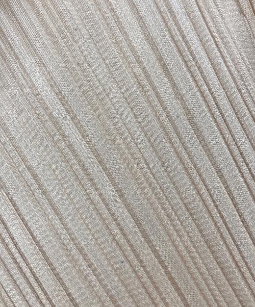 PLEATS PLEASE（プリーツプリーズ）PLEATS PLEASE (プリーツプリーズ) ハイネックプリーツカットソー ベージュ サイズ:3の古着・服飾アイテム