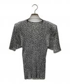 PLEATS PLEASEプリーツプリーズ）の古着「杢調プリーツカットソー」｜グレー