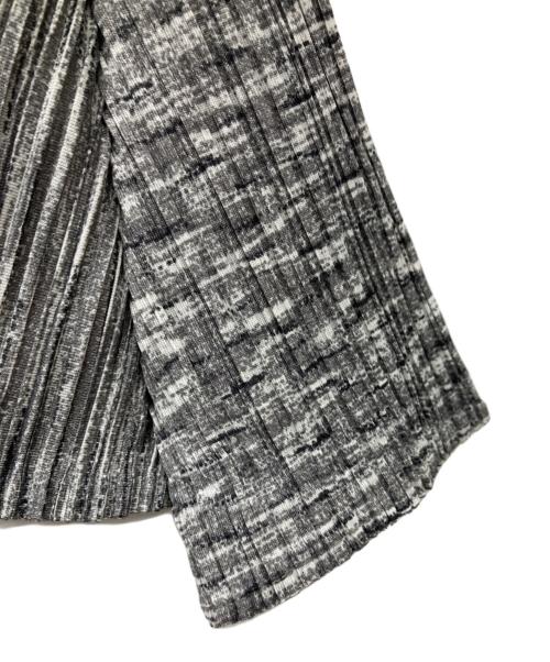 PLEATS PLEASE（プリーツプリーズ）PLEATS PLEASE (プリーツプリーズ) 杢調プリーツカットソー グレー サイズ:3の古着・服飾アイテム