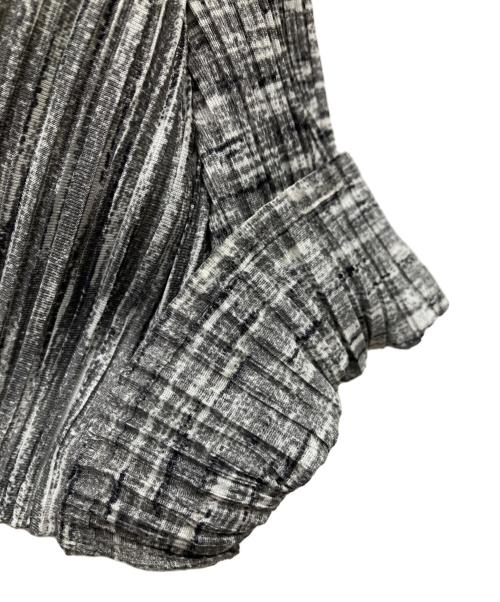 PLEATS PLEASE（プリーツプリーズ）PLEATS PLEASE (プリーツプリーズ) 杢調プリーツカットソー グレー サイズ:3の古着・服飾アイテム