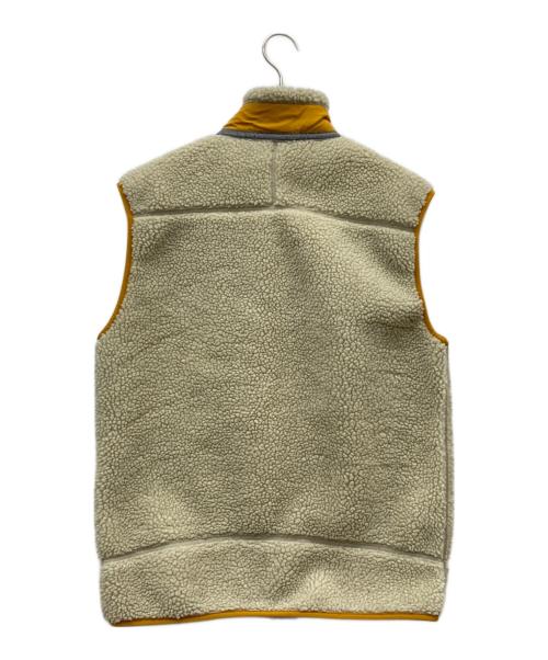 Patagonia（パタゴニア）Patagonia (パタゴニア) クラシック レトロX ベスト ベージュ×イエロー サイズ:Mの古着・服飾アイテム