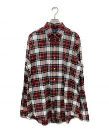 RALPH LAUREN（ラルフローレン）の古着「タータンチェックBDシャツ」｜レッド×グリーン