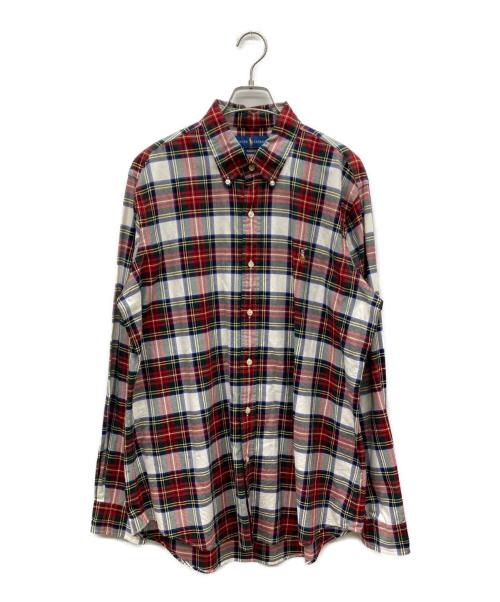 RALPH LAUREN（ラルフローレン）RALPH LAUREN (ラルフローレン) タータンチェックBDシャツ レッド×グリーン サイズ:Lの古着・服飾アイテム