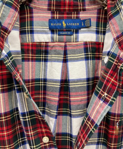 RALPH LAUREN（ラルフローレン）RALPH LAUREN (ラルフローレン) タータンチェックBDシャツ レッド×グリーン サイズ:Lの古着・服飾アイテム
