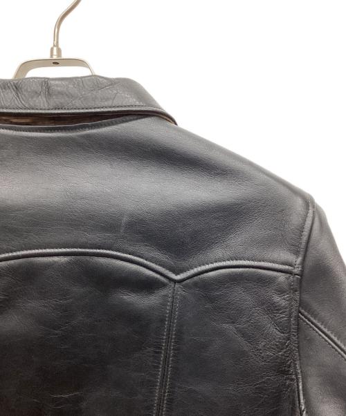 THE REAL McCOY'S（ザ・リアルマッコイズ）THE REAL McCOY'S (ザ・リアルマッコイズ) レザースポーツジャケット ブラック サイズ:SIZE 38の古着・服飾アイテム