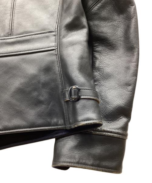 THE REAL McCOY'S（ザ・リアルマッコイズ）THE REAL McCOY'S (ザ・リアルマッコイズ) レザースポーツジャケット ブラック サイズ:SIZE 38の古着・服飾アイテム