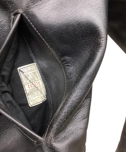 THE REAL McCOY'S（ザ・リアルマッコイズ）THE REAL McCOY'S (ザ・リアルマッコイズ) レザースポーツジャケット ブラック サイズ:SIZE 38の古着・服飾アイテム