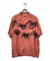STAR OF HOLLYWOOD（スターオブハリウッド）の古着「HIGH DENSITY RAYON OPEN SHIRT “TARANTULA”」｜ピンク