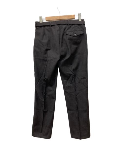 PRADA（プラダ）PRADA (プラダ) ウールストライプスラックス ブラウン サイズ:46の古着・服飾アイテム