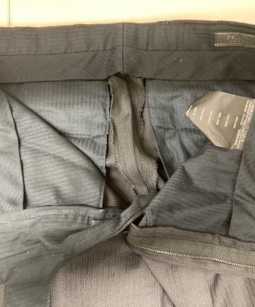 PRADA（プラダ）PRADA (プラダ) ウールストライプスラックス チャコールグレー サイズ:44の古着・服飾アイテム