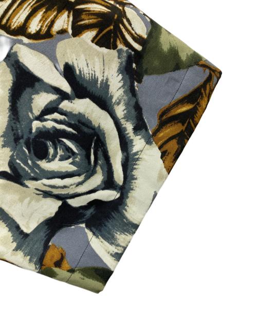 PRADA（プラダ）PRADA (プラダ) DOUBLE MATCH POPLIN SHIRT グリーン×グレー サイズ:Mの古着・服飾アイテム