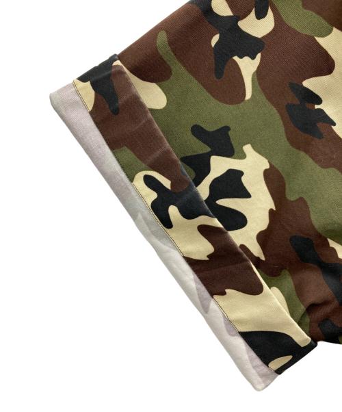 PRADA（プラダ）PRADA (プラダ) DOUBLE MATCH POPLIN SHIRT グリーン×グレー サイズ:Mの古着・服飾アイテム