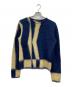 PRADA（プラダ）の古着「07AW 幾何学柄モヘヤニット/00’S」｜ネイビー×ベージュ