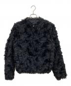 PRADAプラダ）の古着「07AW モヘアジップアップブルゾン」｜ブラック
